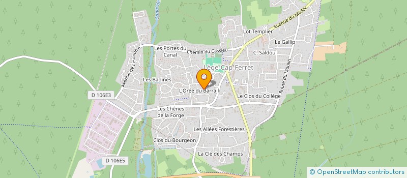 localisation de l'entreprise MONSIEUR JULIEN GEAY  LEGE-CAP-FERRET