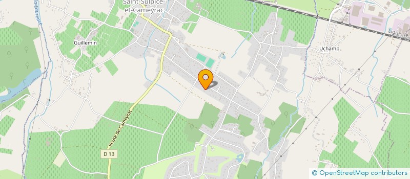 localisation de l'entreprise MONSIEUR JULIEN GEFFRAY  SAINT-SULPICE-ET-CAMEYRAC