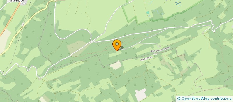 localisation de l'entreprise MONSIEUR JULIEN GEFFROY  ARC-SOUS-CICON