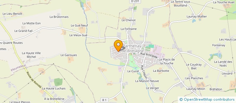 localisation de l'entreprise MONSIEUR JULIEN GELINOTTE à PARTHENAY-DE-BRETAGNE