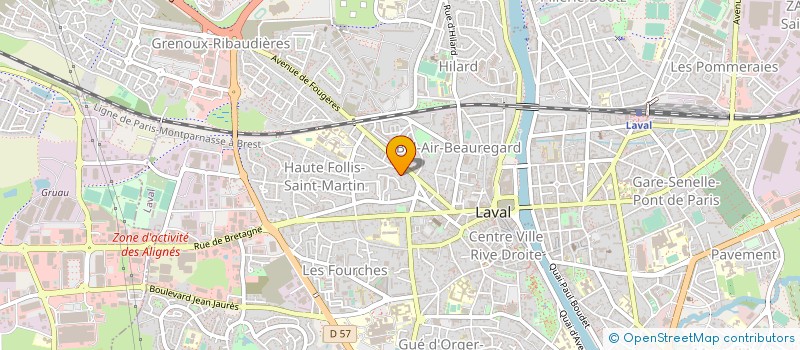 localisation de l'entreprise MONSIEUR JULIEN GENDRY à LAVAL