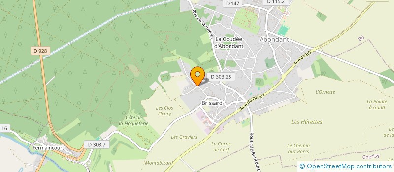 localisation de l'entreprise MONSIEUR JULIEN GENESTINE à ABONDANT