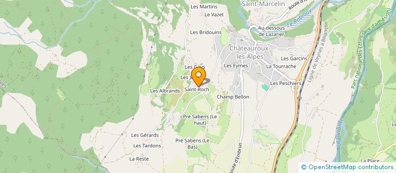 localisation de l'entreprise MONSIEUR JULIEN GENSUL à CHATEAUROUX-LES-ALPES