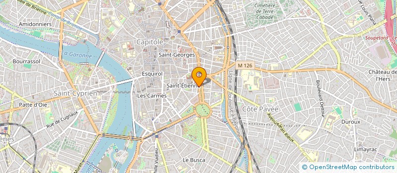 localisation de l'entreprise MONSIEUR JULIEN GEORGE  TOULOUSE