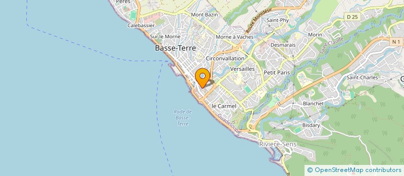 localisation de l'entreprise MONSIEUR JULIEN GERAN  BASSE TERRE