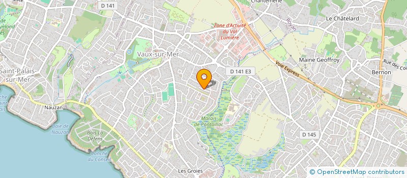 localisation de l'entreprise MONSIEUR JULIEN GERVAIS  VAUX-SUR-MER