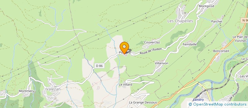 localisation de l'entreprise MONSIEUR JULIEN GHEZZI  LES CHAPELLES