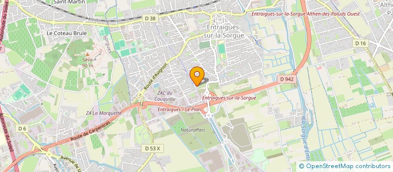 localisation de l'entreprise MONSIEUR JULIEN GHISELEN  ENTRAIGUES-SUR-LA-SORGUE