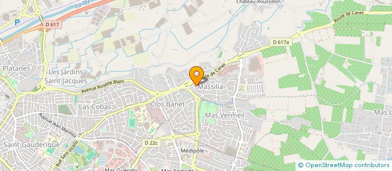 localisation de l'entreprise MONSIEUR JULIEN GHISLAIN  PERPIGNAN