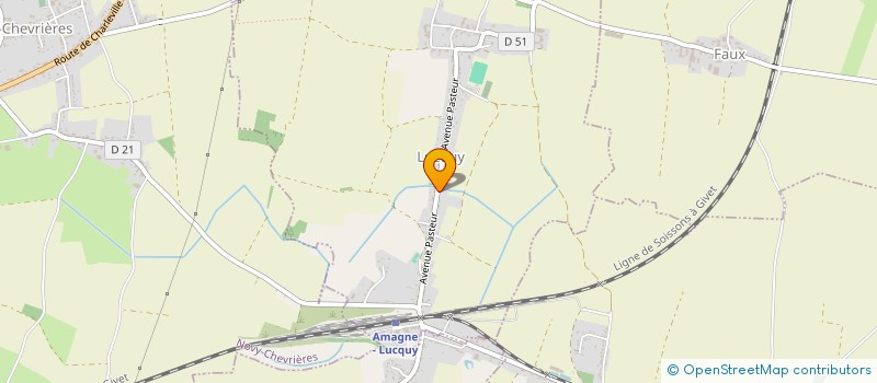 localisation de l'entreprise MONSIEUR JULIEN GIACOMIN  LUCQUY