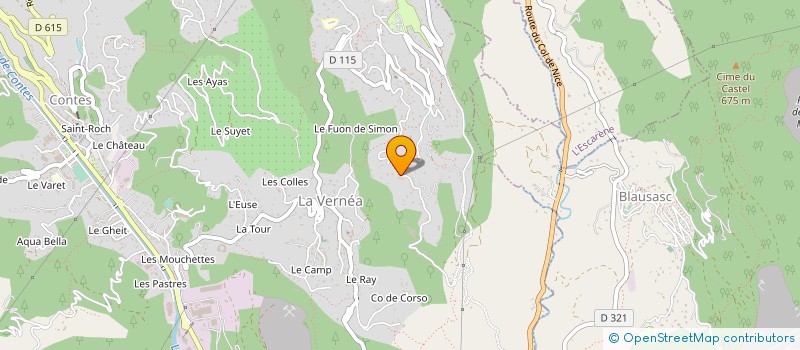 localisation de l'entreprise MONSIEUR JULIEN GIAUFFRET  CONTES