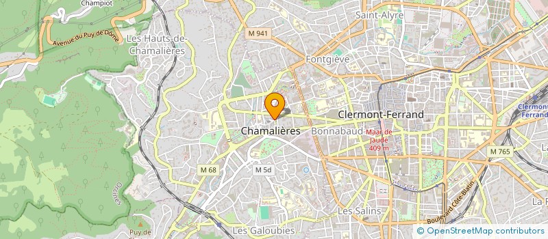 localisation de l'entreprise MONSIEUR JULIEN GIBON à CHAMALIERES