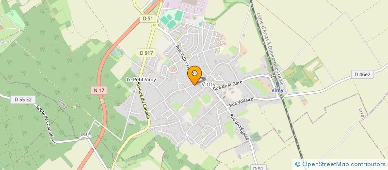 localisation de l'entreprise MONSIEUR JULIEN GIERUSZ  VIMY