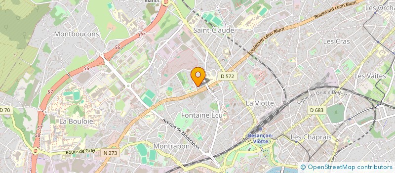 localisation de l'entreprise MONSIEUR JULIEN GIL  BESANCON