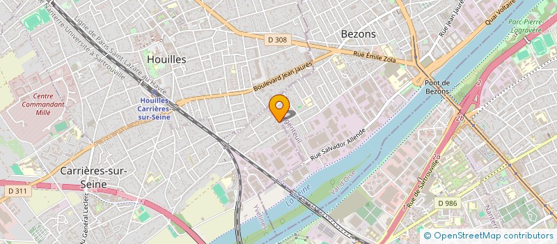 localisation de l'entreprise MONSIEUR JULIEN GILBERT  CARRIERES SUR SEINE