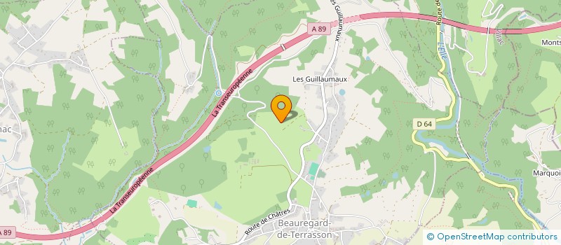 localisation de l'entreprise MONSIEUR JULIEN GILLES  BEAUREGARD-DE-TERRASSON