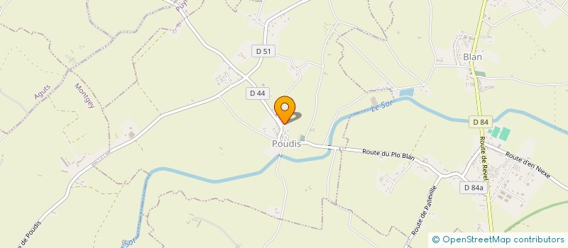 localisation de l'entreprise MONSIEUR JULIEN GINER  POUDIS