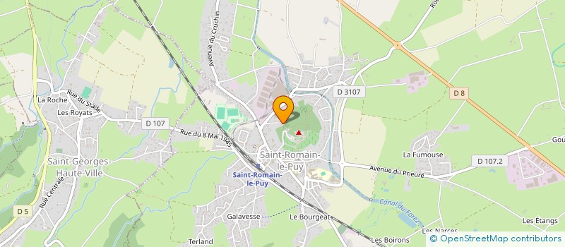 localisation de l'entreprise MONSIEUR JULIEN GIRARD  SAINT-ROMAIN-LE-PUY