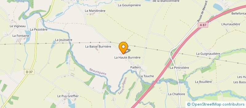 localisation de l'entreprise MONSIEUR JULIEN GIRARDEAU  BEAUREPAIRE