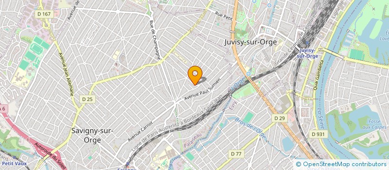 localisation de l'entreprise MONSIEUR JULIEN GIRARDIN  SAVIGNY-SUR-ORGE