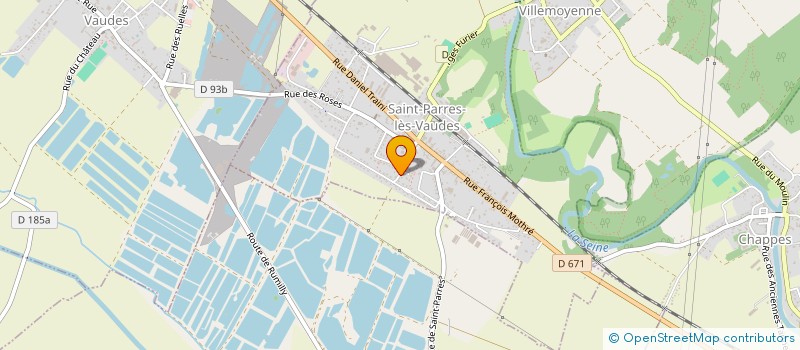 localisation de l'entreprise MONSIEUR JULIEN GIRARDIN  SAINT-PARRES-LES-VAUDES