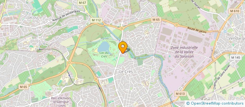 localisation de l'entreprise MONSIEUR JULIEN GIRAUD  LE CRES