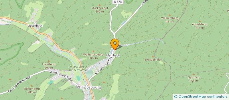 localisation de l'entreprise MONSIEUR JULIEN GLINEUR  PHILIPPSBOURG