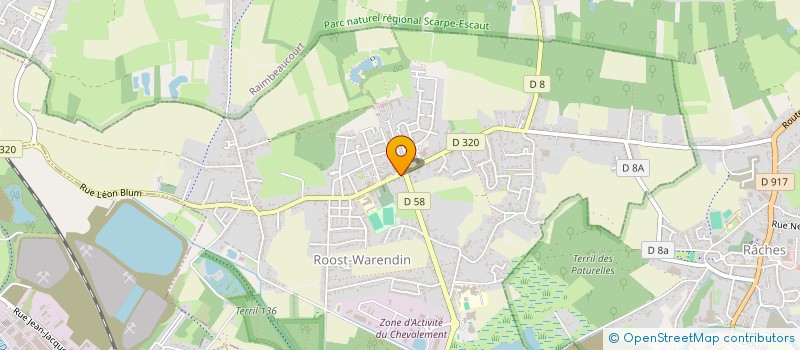 localisation de l'entreprise MONSIEUR JULIEN GOBERT  ROOST-WARENDIN