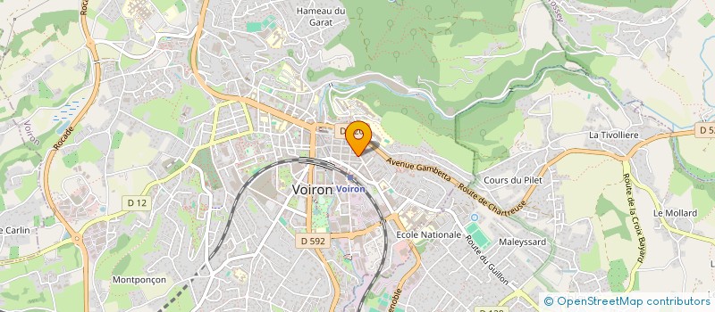 localisation de l'entreprise MONSIEUR JULIEN GODEAU  VOIRON