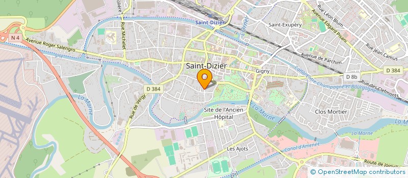 localisation de l'entreprise MONSIEUR JULIEN GODINOT à SAINT-DIZIER