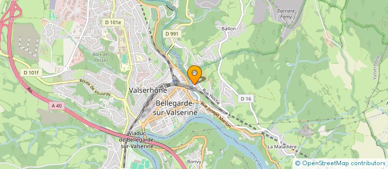 localisation de l'entreprise MONSIEUR JULIEN GOMEZ à VALSERHONE