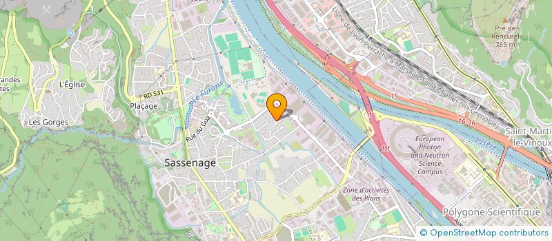 localisation de l'entreprise MONSIEUR JULIEN GONON  SASSENAGE