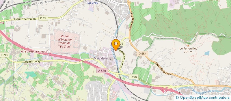 localisation de l'entreprise MONSIEUR JULIEN GONZALEZ  LA CRAU