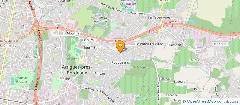 localisation de l'entreprise MONSIEUR JULIEN GONZALEZ  ARTIGUES-PRES-BORDEAUX