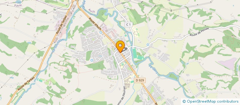 localisation de l'entreprise MONSIEUR JULIEN GONZALEZ  PAVIE