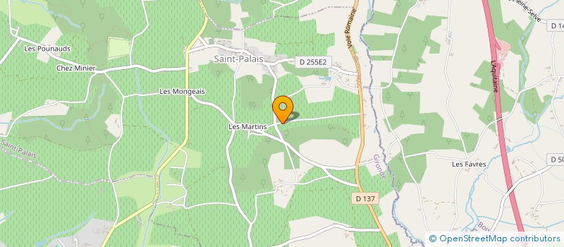 localisation de l'entreprise MONSIEUR JULIEN GORCE  SAINT-PALAIS