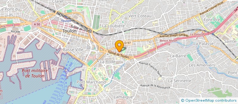 localisation de l'entreprise MONSIEUR JULIEN GOSSELIN  TOULON