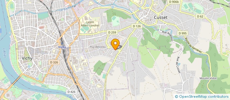 localisation de l'entreprise MONSIEUR JULIEN GOULANGE à CUSSET