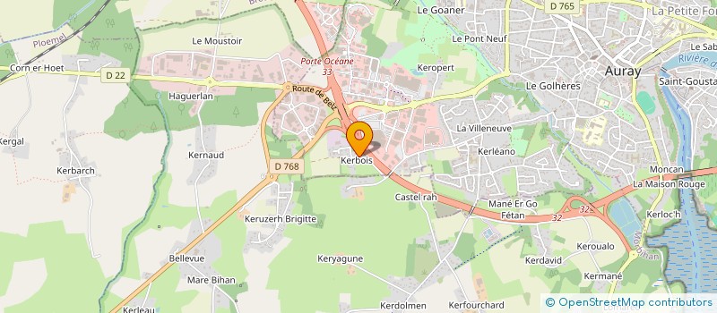 localisation de l'entreprise MONSIEUR JULIEN GOUMOT à AURAY