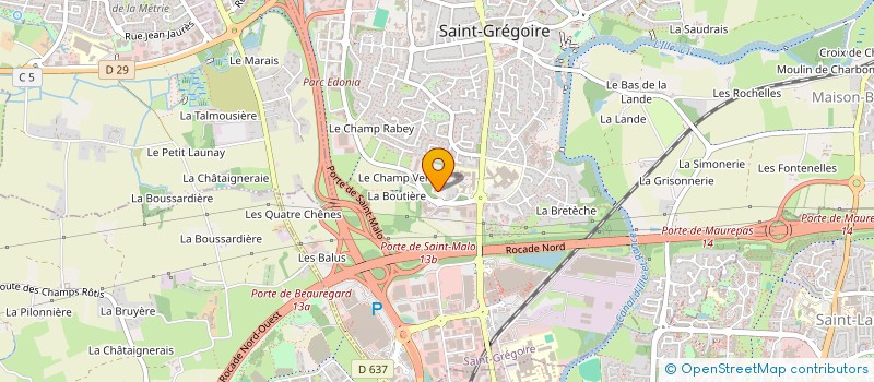 localisation de l'entreprise MONSIEUR JULIEN GOUNEAUD à SAINT-GREGOIRE