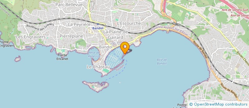 localisation de l'entreprise MONSIEUR JULIEN GOURDET  BANDOL