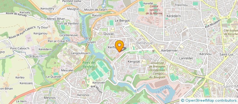 localisation de l'entreprise MONSIEUR JULIEN GOURHANT  SAINT-THEGONNEC LOC-EGUINER