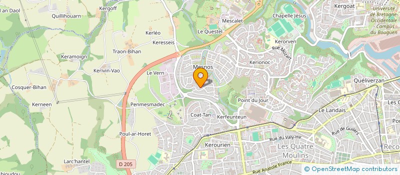 localisation de l'entreprise MONSIEUR JULIEN GOURVENNEC à BREST