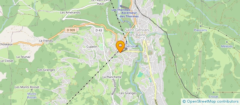 localisation de l'entreprise MONSIEUR JULIEN GOUSSARD  SAINT-GERVAIS-LES-BAINS