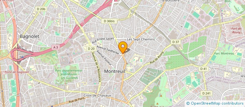 localisation de l'entreprise MONSIEUR JULIEN GRAISSET à MONTREUIL