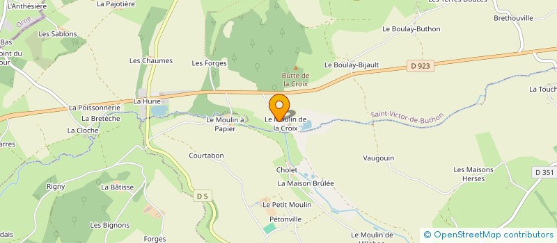 localisation de l'entreprise MONSIEUR JULIEN GRANDINEAU  SAINT-VICTOR-DE-BUTHON