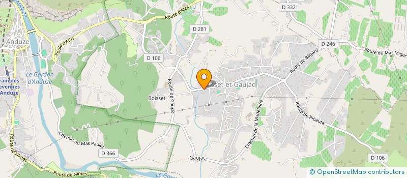 localisation de l'entreprise MONSIEUR JULIEN GRAS  BOISSET-ET-GAUJAC