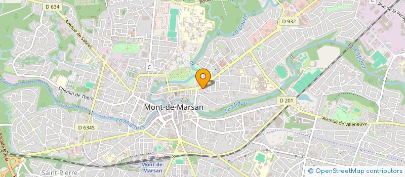 localisation de l'entreprise MONSIEUR JULIEN GRASSAUD  MONT-DE-MARSAN