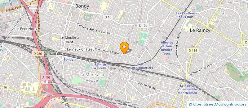 localisation de l'entreprise MONSIEUR JULIEN GRASSEN BARBE  BONDY