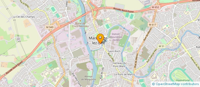 localisation de l'entreprise MONSIEUR JULIEN GRAVE  MARQUETTE-LEZ-LILLE